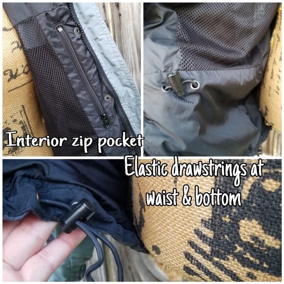 Columbia Fire Ridge Jacket Size M Black Gray Zip Outer Shell Women's Medium EUC - Picture 11 of 14